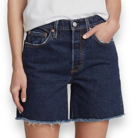 Levi’s Mid Length Jean Shorts - Picture 1 of 6